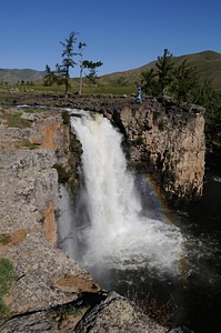 Karakoram waterfall landscape photo