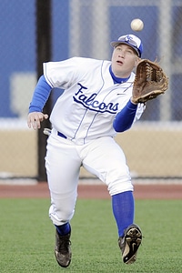 Catch glove focus photo