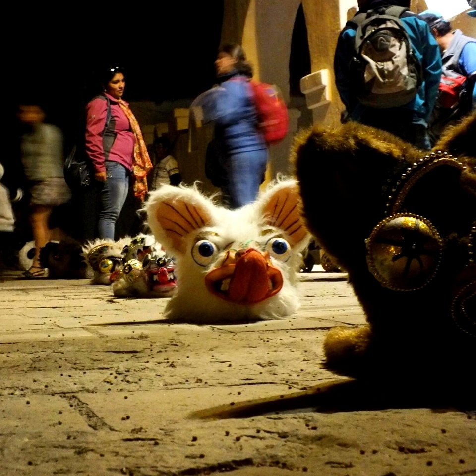 Diabladas!!! Fiesta costumbrista en plaza de san Pedro de Atacama