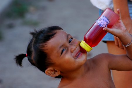 Drinking something... photo