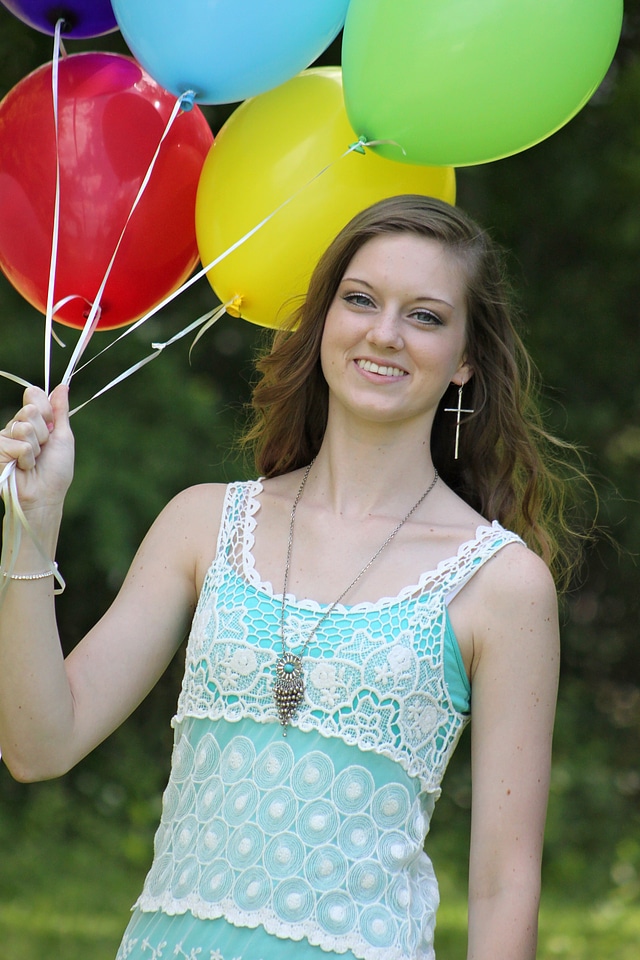 Smiling female happy photo