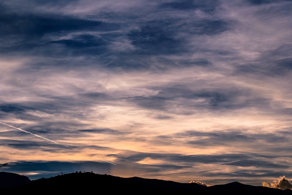 Scenic sunlight evening photo