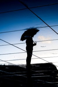 réflexion sur le miroir d'eau photo