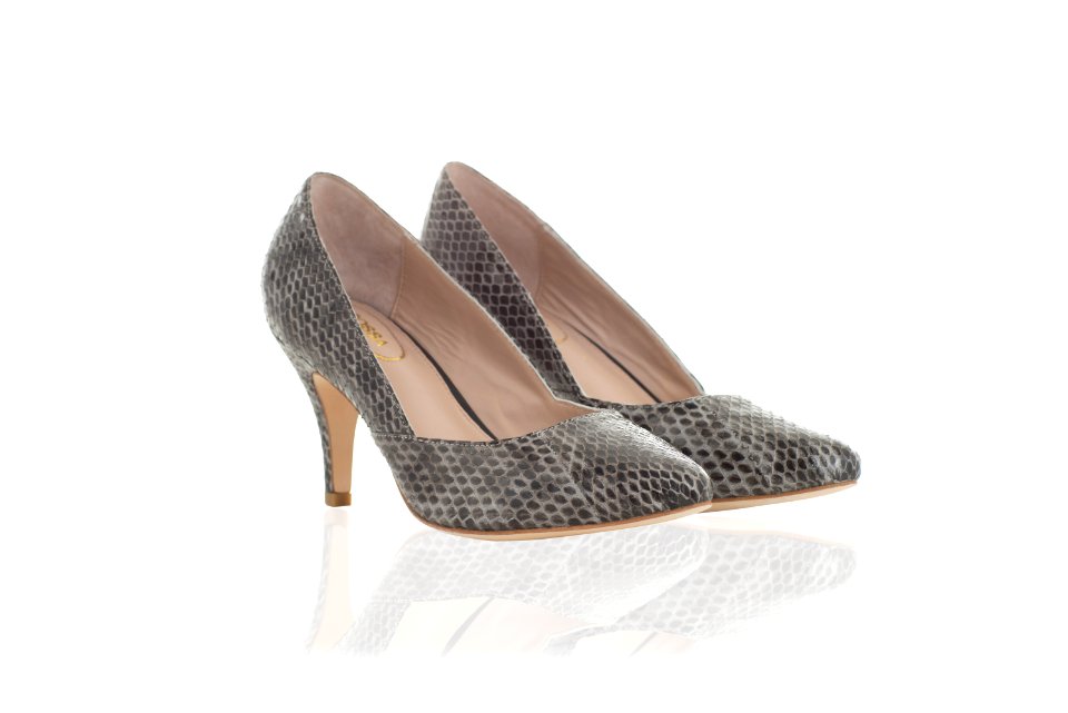 REVOLUTION GREY SNAKESKIN £165