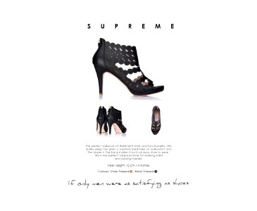 SARGOSSA.SUPREME.BLACK NAPPA. RRP: £220/EUR300/DKK2200