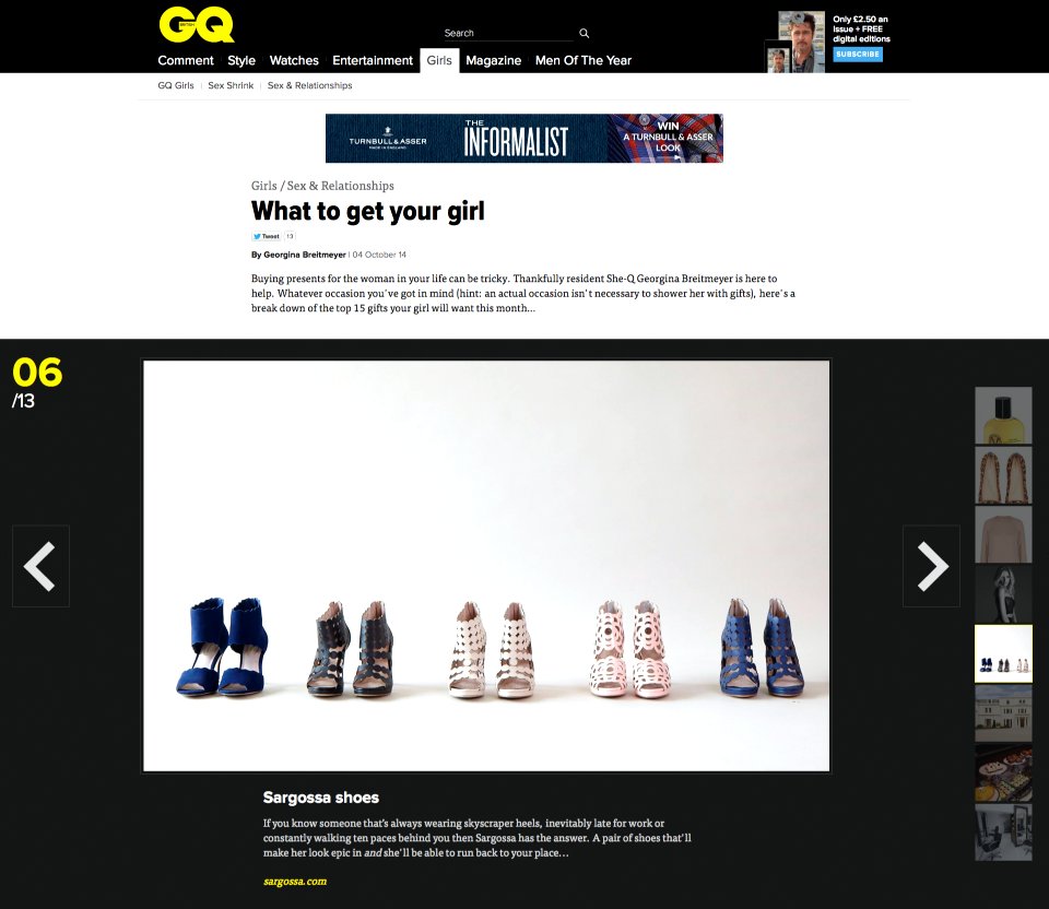 GQ - What To Get Your Girl