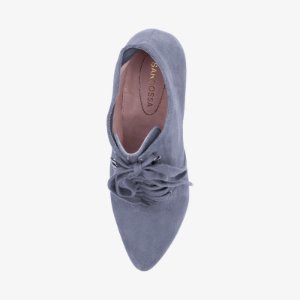 SARGOSSA ZigZag Grey Suede Cotton Lace  $379.95  £250  €329