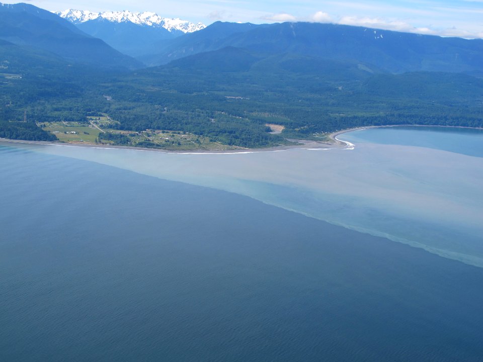Elwha river nearshore silt drift NPS Photo 2012
