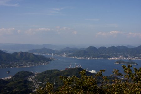 岩城・積善山から見る生口橋