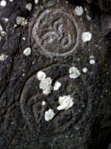 petroglyphs wedding rocks faces ssheltren nps photo