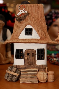 Romanian folk clay romanian traditional house
