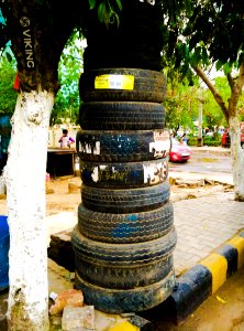 Piled tyre