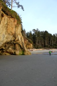 bluffs visitor walking sunset ruby beach coast d archuleta march 04 2015