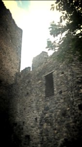 Ruine der Burg Strassberg in Malix