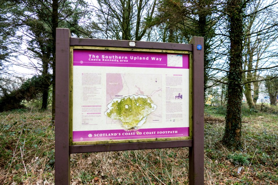 Information sign at Castle Kennedy