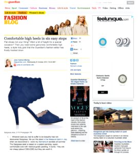 Guardian "Comfortable High Heels In Six Easy Steps" with Sargossa Momentum