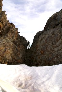 visitor standing ridge backcountry wilderness NPS Photo