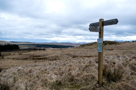 Southern Upland Way sign at Stroanpatrick photo