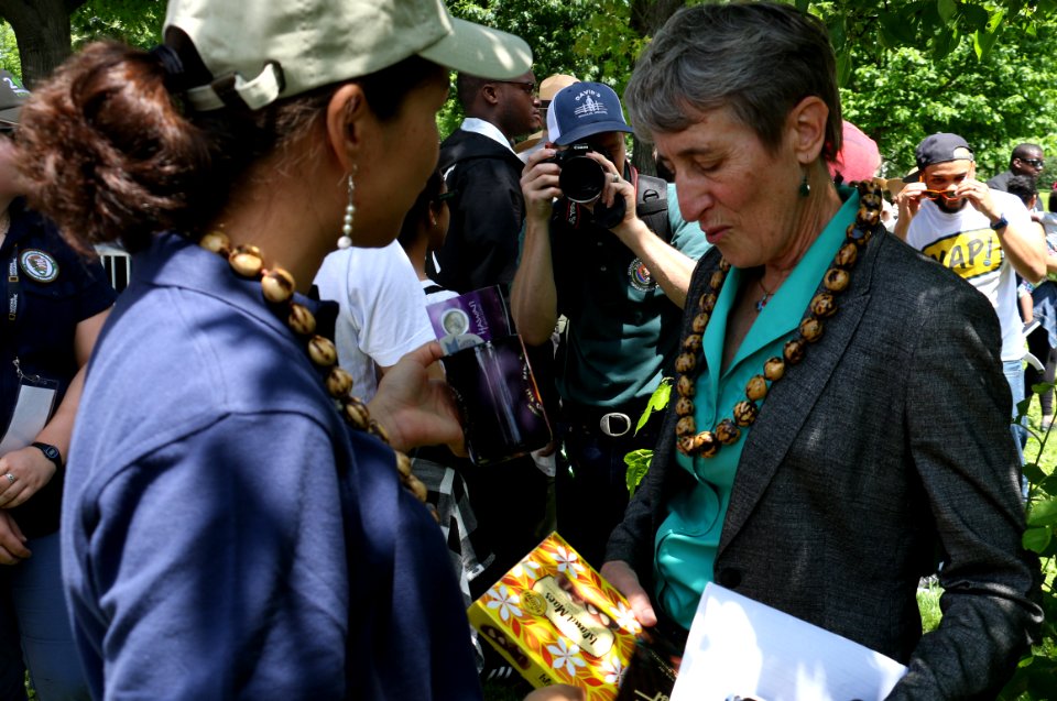 Julia and Secretary Jewell