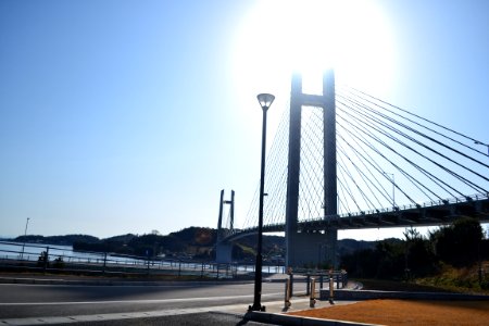 006 記念公園から見上げる生名橋