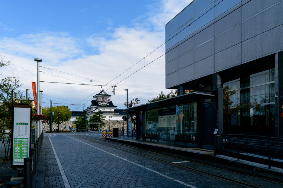 In front of a Crowne Plaza Ana Toyama