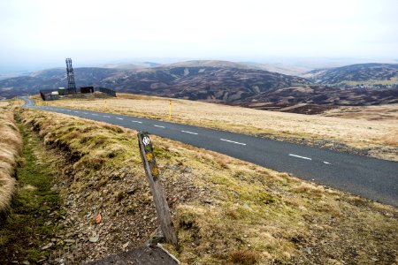 Transmitter on Lowther Hill looking back to Wanlockhead