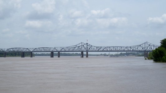 The Mississippi River. Vicksburg, Mississippi photo