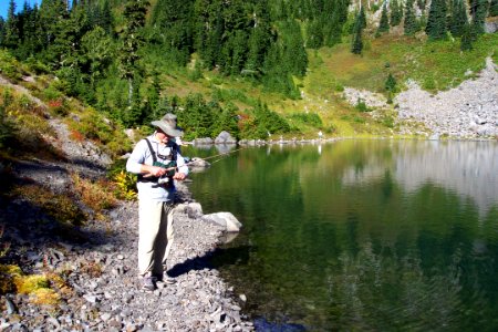 Fishing mountain Lake BBaccus NPS photo