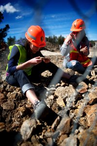 Monitoring construction spoils