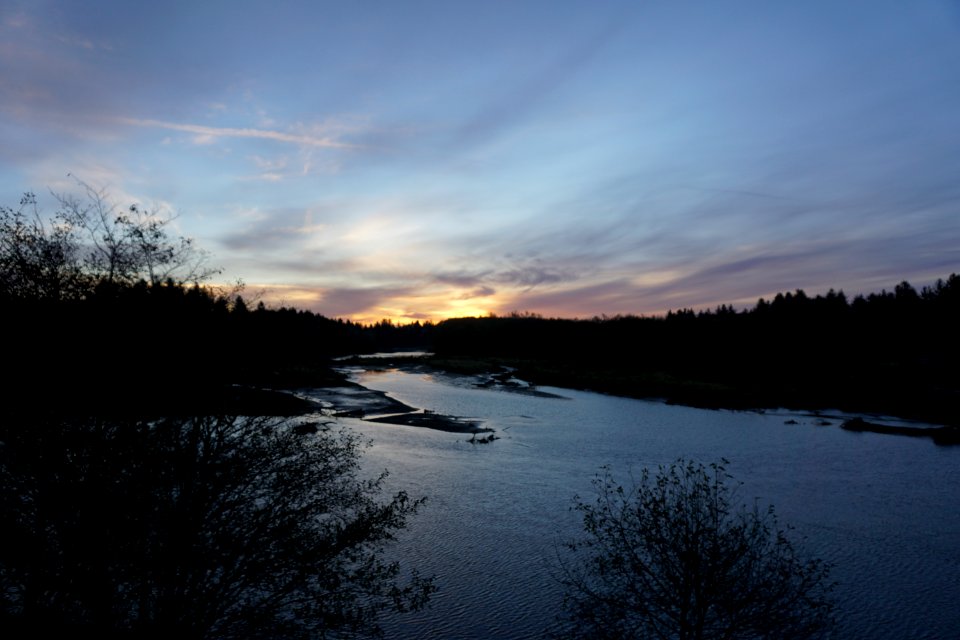 orange blue sunset quillayute river d archuleta 2015