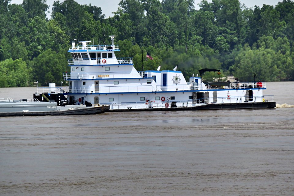 Tugboat on the Mississippi River