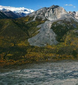 Types of Glaciers: Rock Glacier, Sourdough Peak Rock Glacier photo