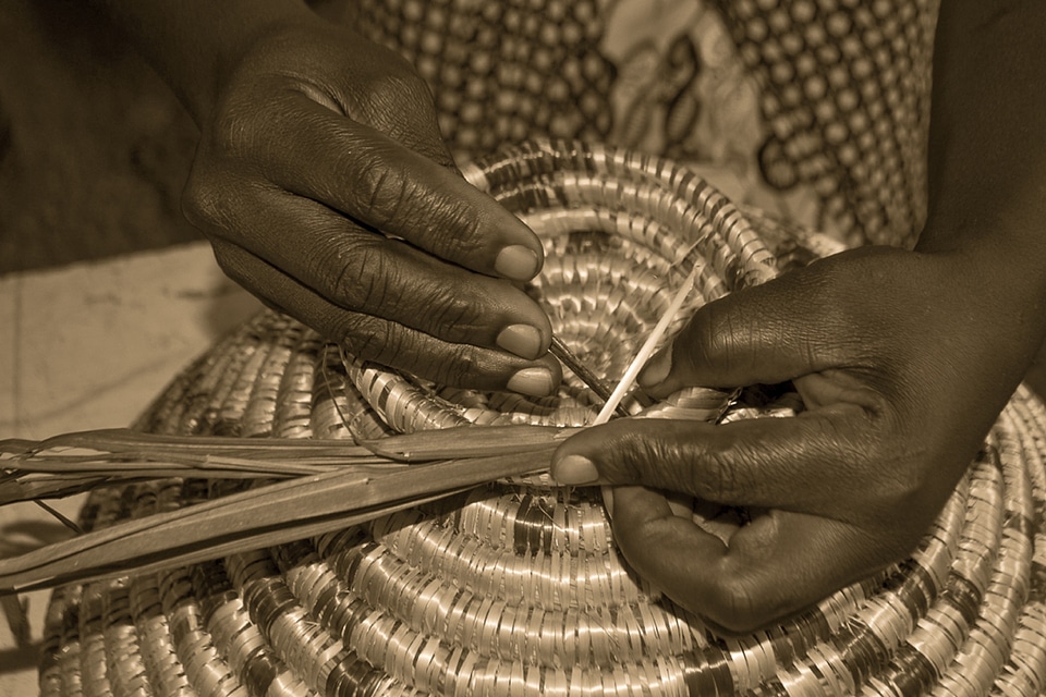 Craft basket african handmade