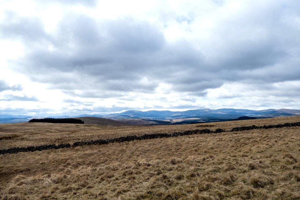 Looking back across Barlaes from Culmark Hill