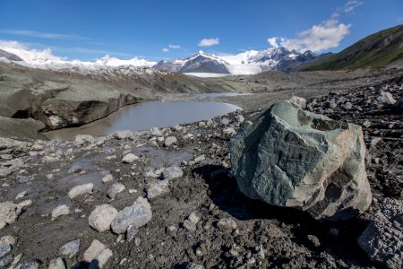 Glacier Landforms: Till, Kennicott Glacier photo