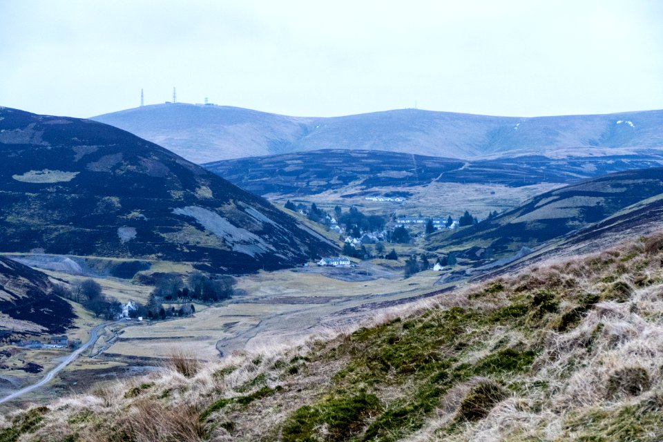 Wanlockhead from Glengaber Hill