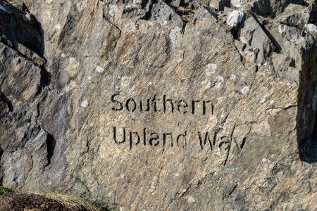 Southern Upland Way rock carving photo