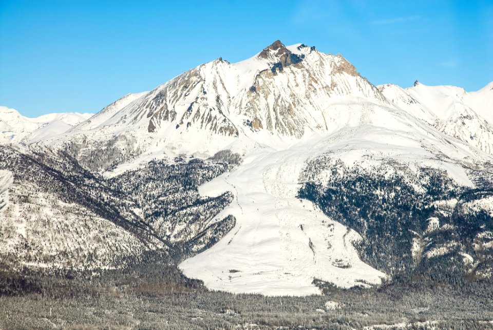 Types of Glaciers: Rock Glacier, Sourdough Peak Rock Glacier in the Winter