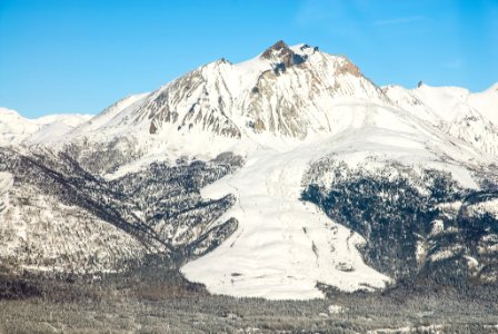 Types of Glaciers: Rock Glacier, Sourdough Peak Rock Glacier in the Winter
