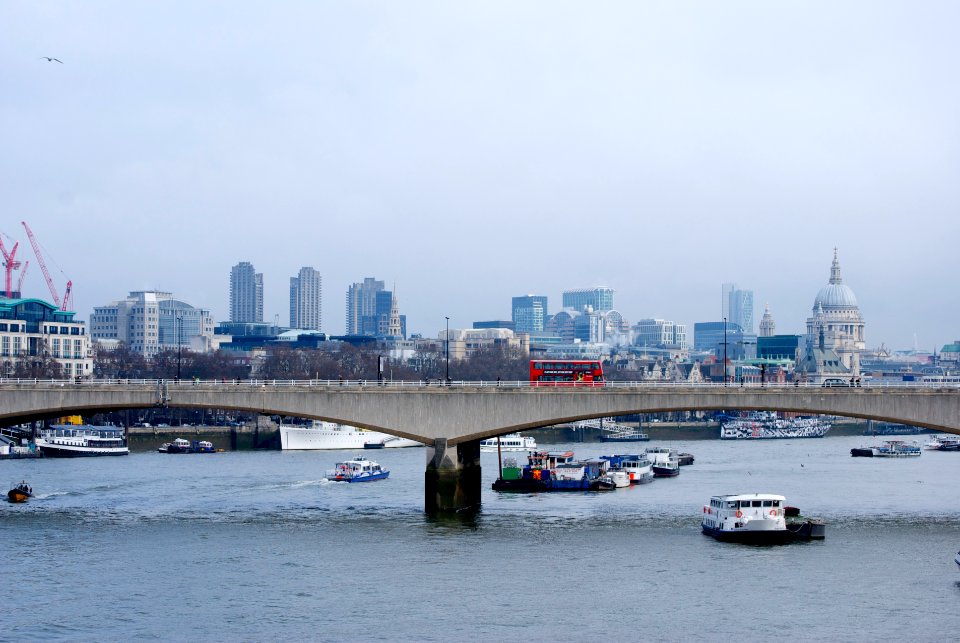 London, Waterloo Bridge from Jubilee Bridge