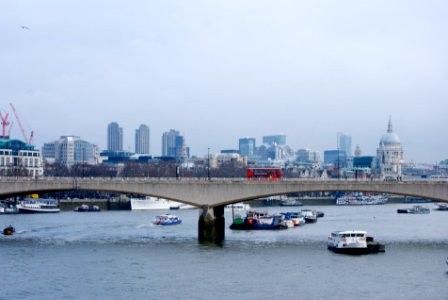 London, Waterloo Bridge from Jubilee Bridge photo