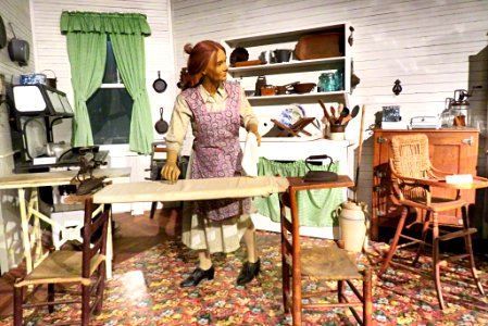 Replica of an old kitchen. photo