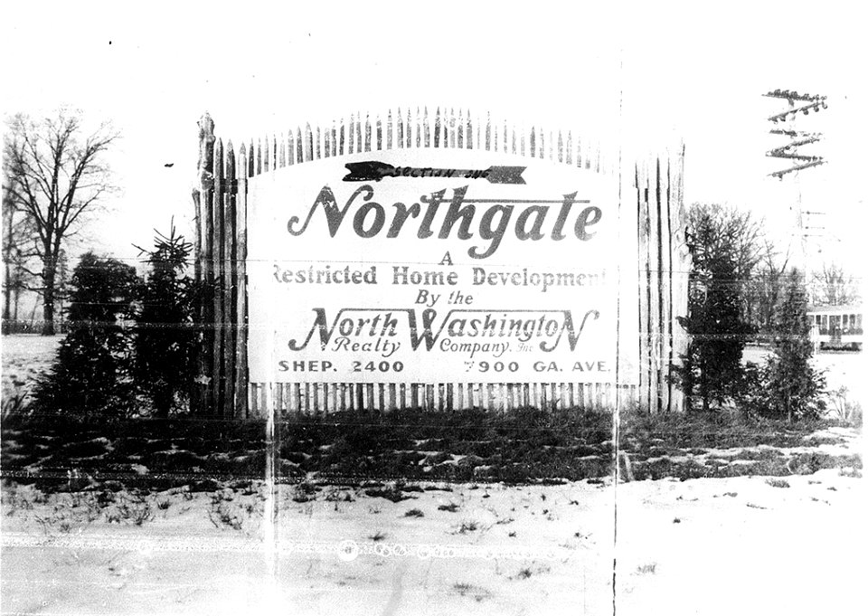 North Washington Realty Company advertised its new, racially restricted subdivision in 1930.