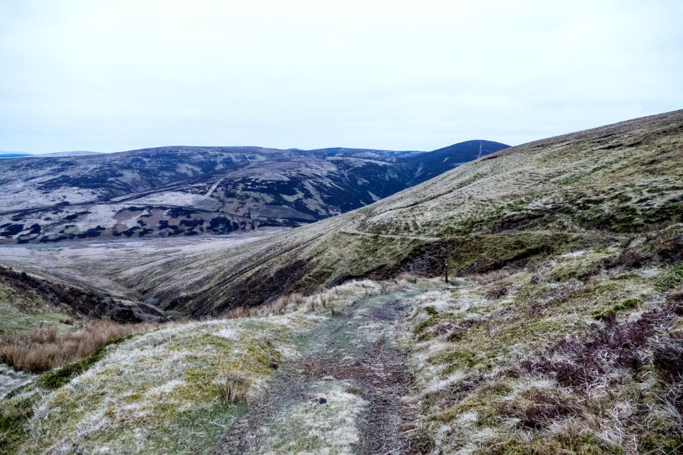 Start of descent into Wanlockhead