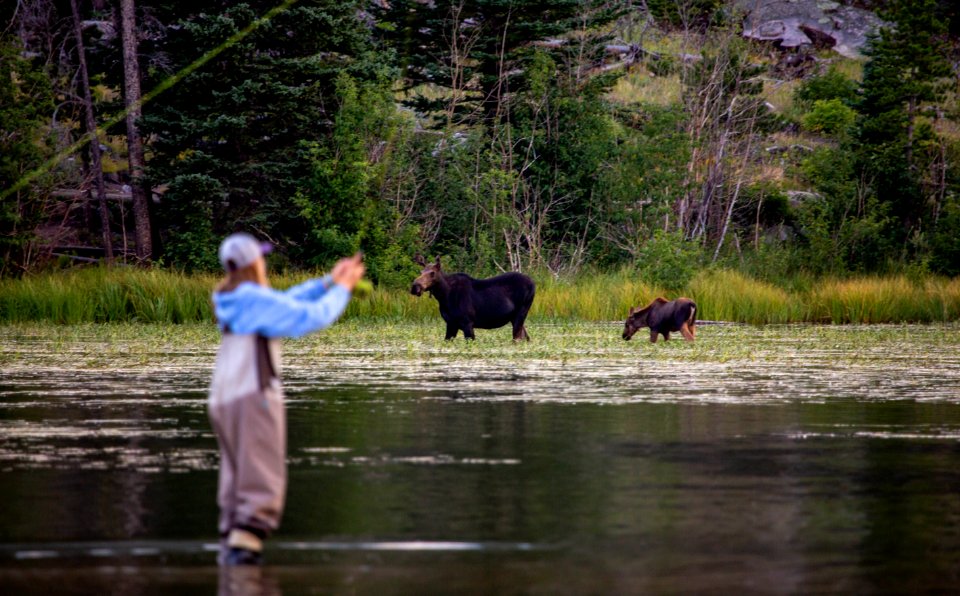 Fishermen at Sprague Lake