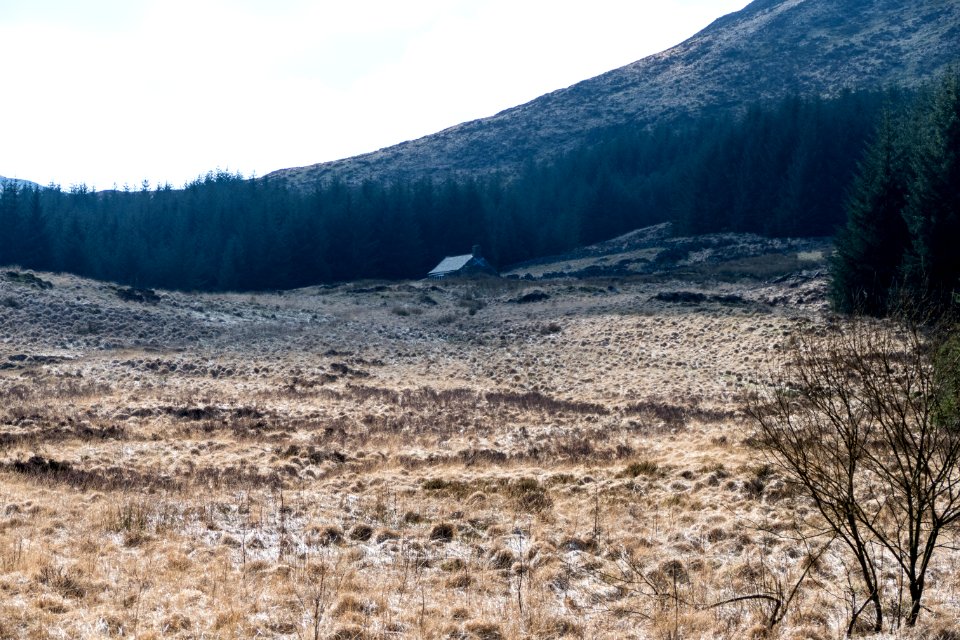 White Laggan bothy at Loch Dee on Southern Upland Way