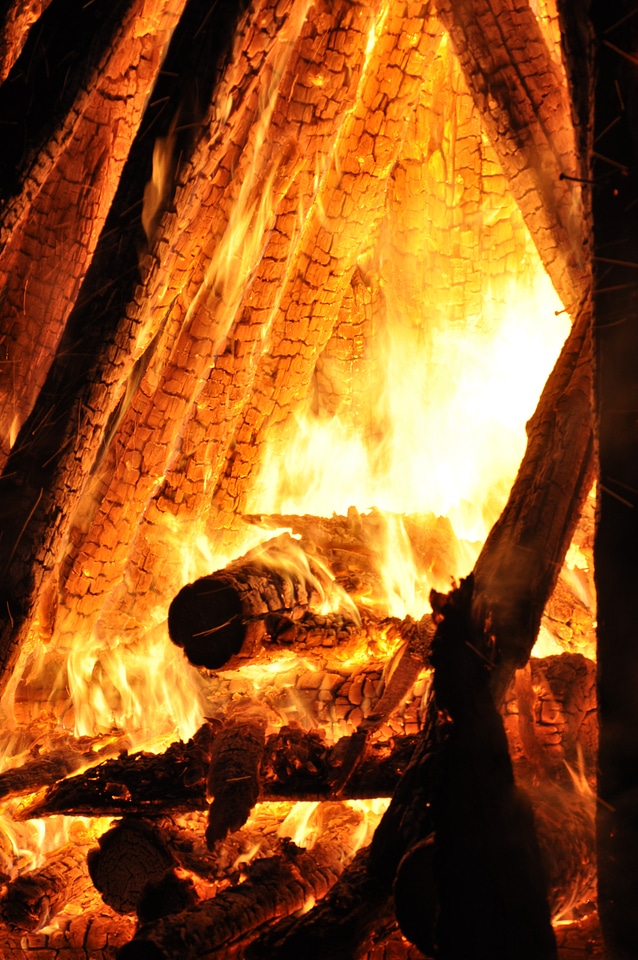Fire fighting flame fireplace photo