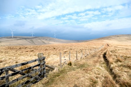 Wind farm on Wintercleuch Fell
