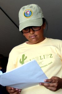 BioBlitz youth ambassador Valyssa. Photo by NPS/Todd M. Edgar.