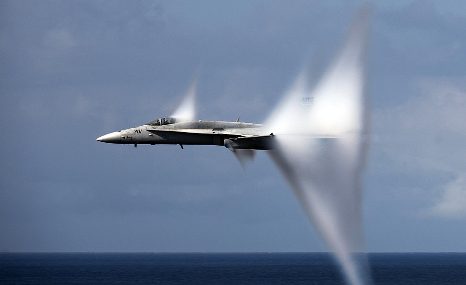 F-18 fighter airplane
